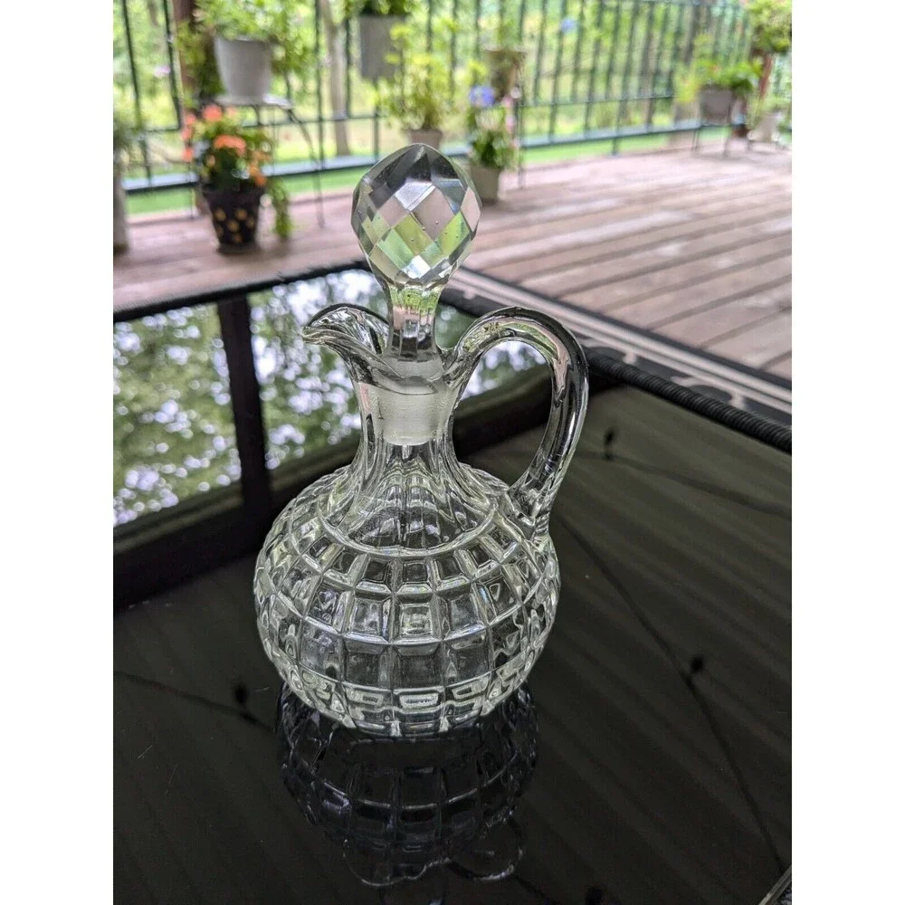 Duncan & Miller Crystal MCM 3 oz Oil Cruet 5.5